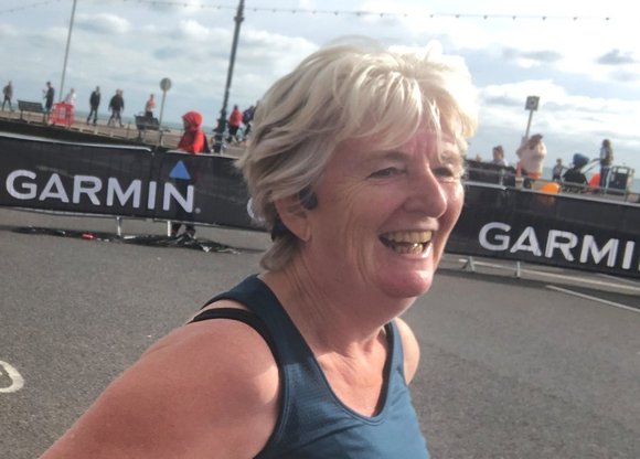Client Helen at Great South Run